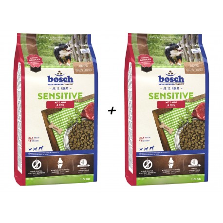 bosch SENSITIVE aviena ir ryžiai 1kg+1kg